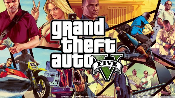 Grand Theft auto v Постер