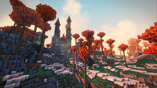 Красивые пейзажи из МАЙНКРАФТА