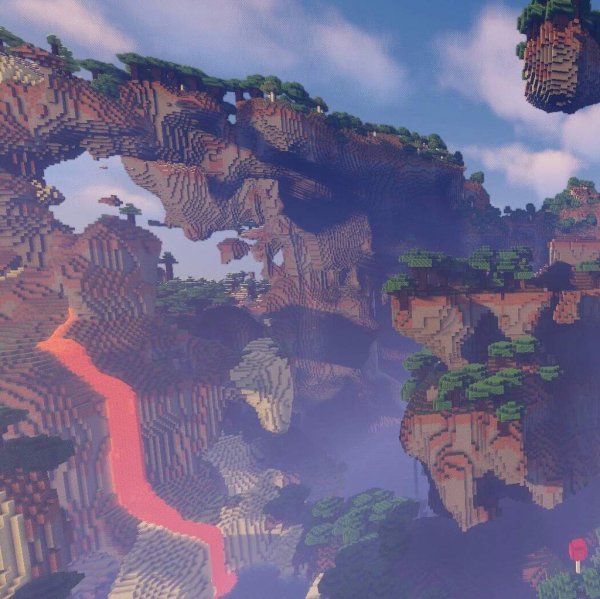 Пейзаж из МАЙНКРАФТА