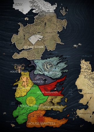 Мир игры престолов карта Вестерос
