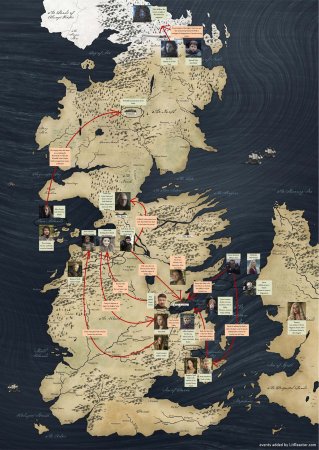 Мир игры престолов карта Вестерос