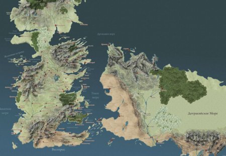 Игра престолов карта мира