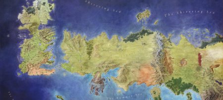 Карта Вестероса игра престолов