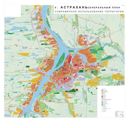Генеральный план города Астрахани