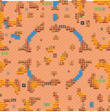 Карта столкновение Brawl Stars