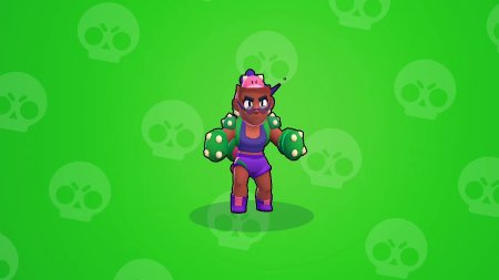 Бравлеры на зелёном фоне