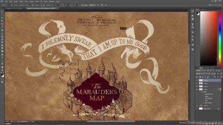 Обои Гарри Поттер карта мародеров