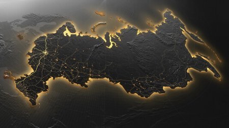 Россия из космоса