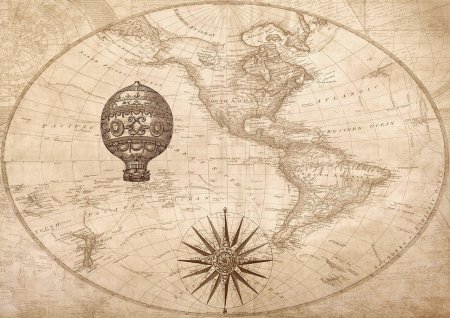 Старая морская карта