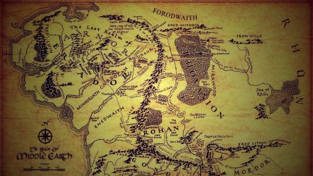 Карта Средиземья 2 эпоха