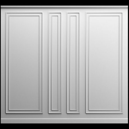 Развертка стен с молдингами