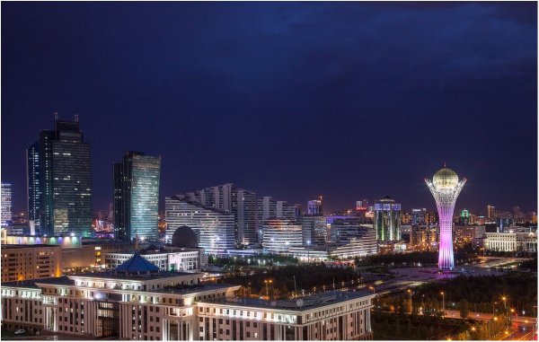 Нурсултан Астана ночной