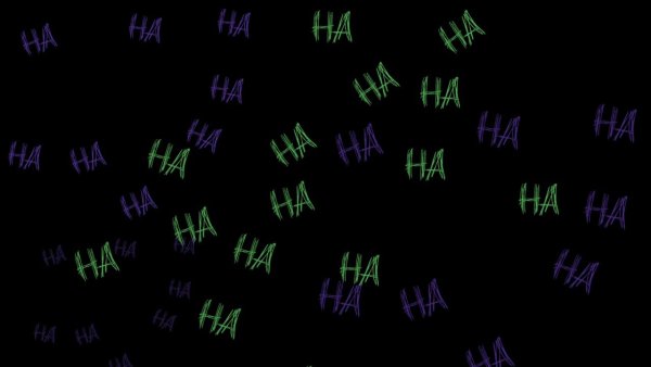 Хахаха на черном фоне