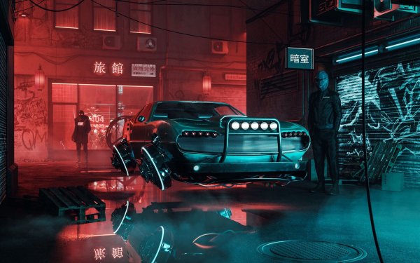 Cyberpunk 2077 машины арт