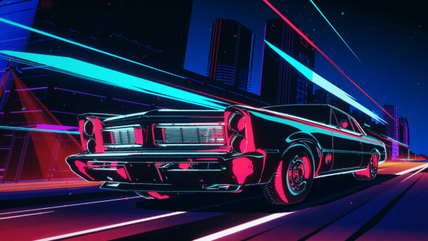 BMW e34 Retrowave