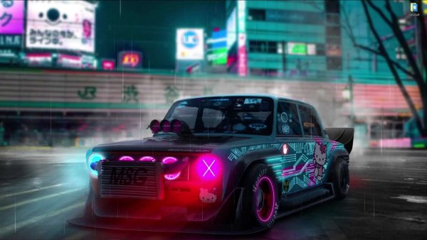 Cyberpunk 2077 машины Жига