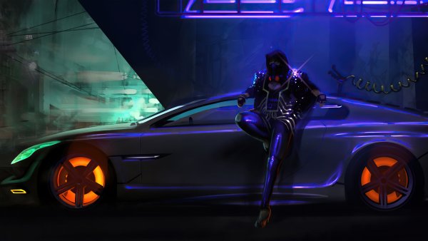 Cyberpunk 2077 машины арт