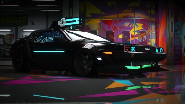 Cyberpunk 2077 "DELOREAN назад в будущее"