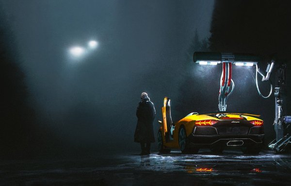 Киберпанк машина 4к