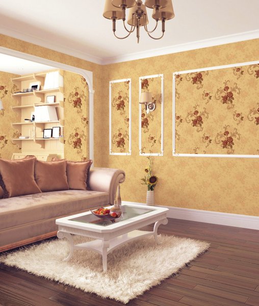 Обойные вставки в интерьере