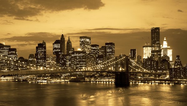 Нью Йорк сепия