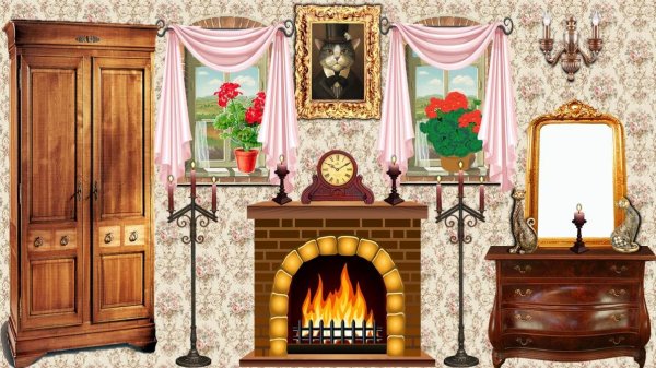 Кошкин дом декорации