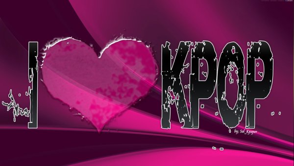 I Love k-Pop обои