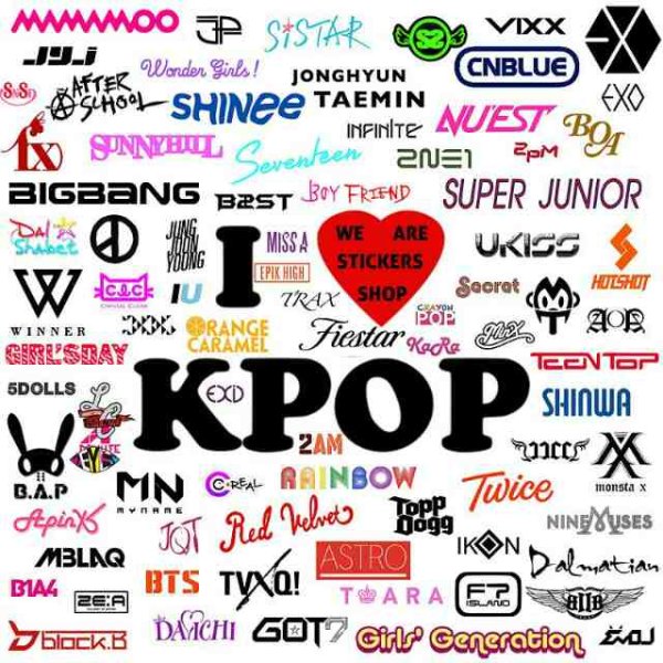 Кей поп надпись