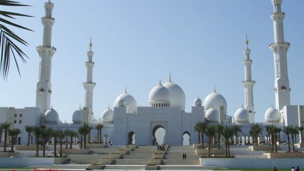 Белая мечеть в Абу-Даби HD