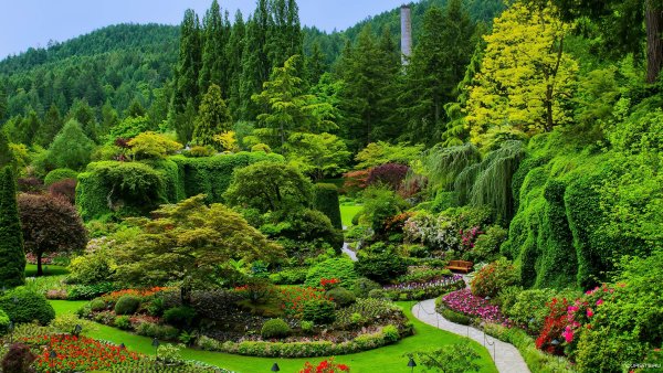 "Сады Бутчартов (the Butchart Gardens) Ванкувер, Канада