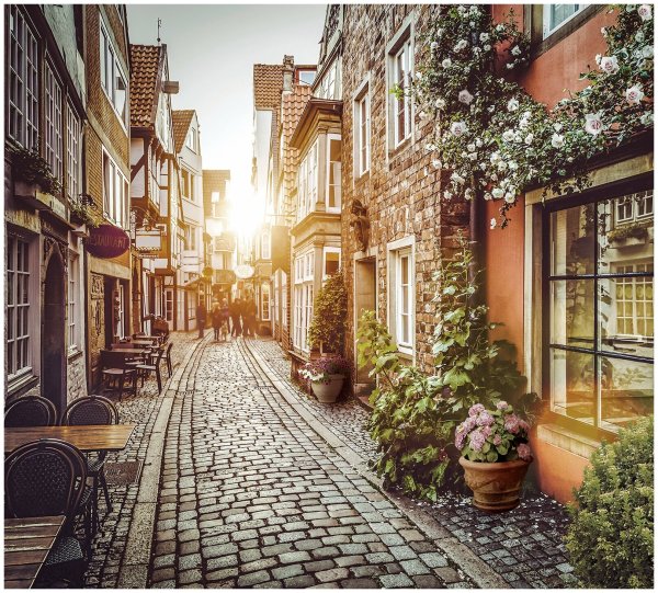 Йоркшир Англия старинные улочки