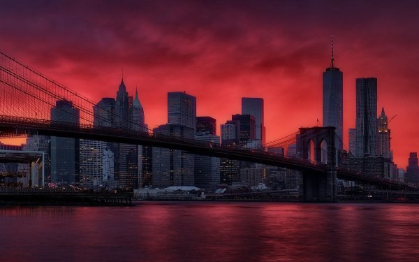 Манхэттен мост Нью-Йорк