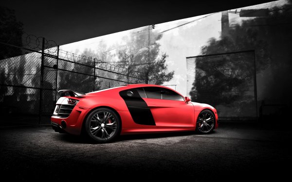 Audi r8 красная