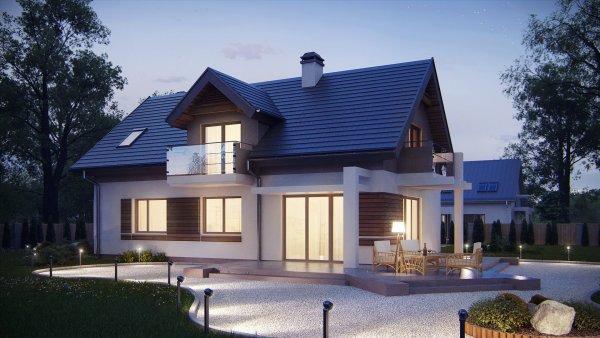 Дом z500 с мансардой