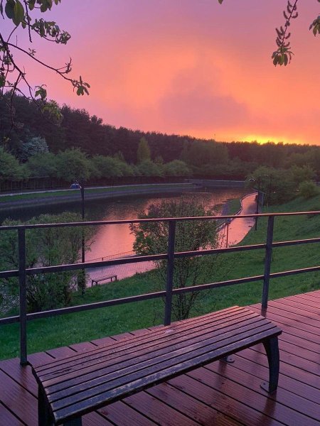 Закат в парке