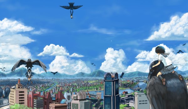 Полет над городом