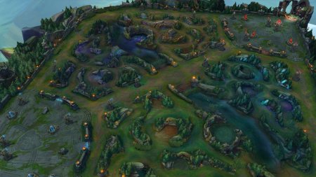 Карта Лиги легенд ущелье призывателей