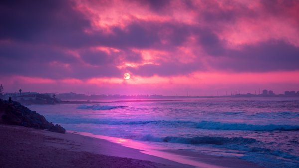 Розовый закат