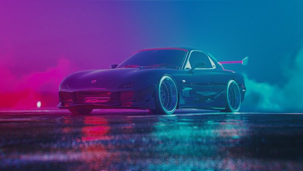Mazda rx7 неон