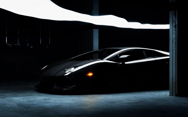 Black Lamborghini 4k