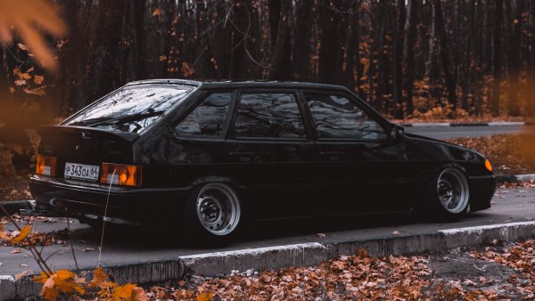 ВАЗ 2114 чёрная 4k