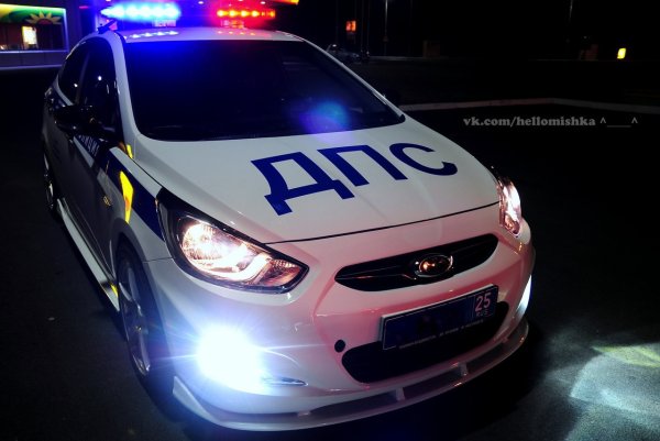 Hyundai Solaris 2014 полиция