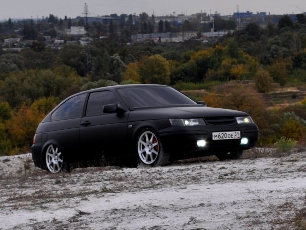 ВАЗ 2112 купе черная тонированная