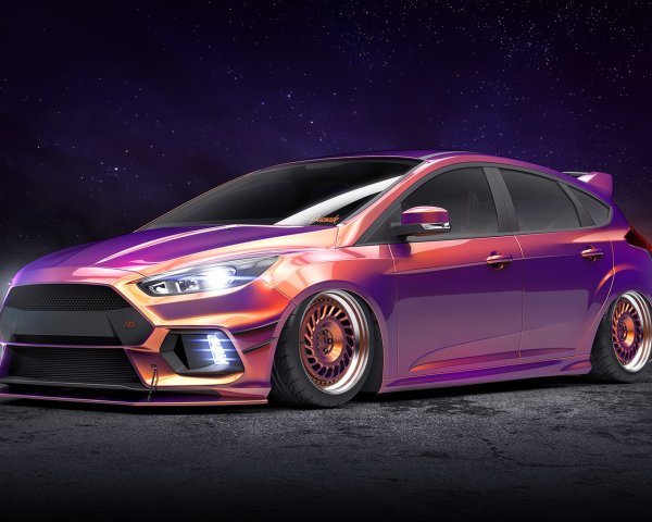 Фиолетовый Ford Focus
