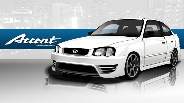 Hyundai Accent рисунок