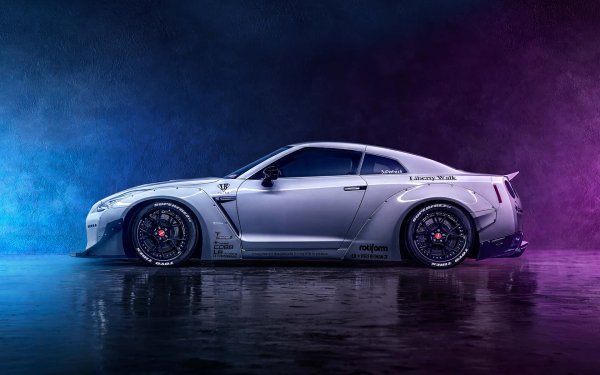 Nissan GTR 35 Liberty walk неон