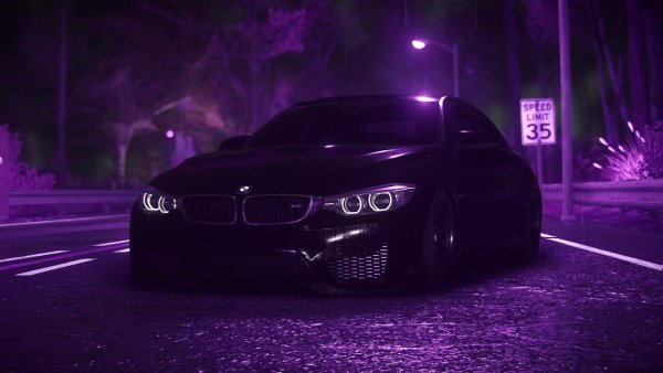 BMW m4 Purple
