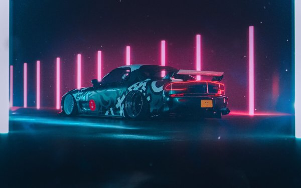 Mazda rx7 неон