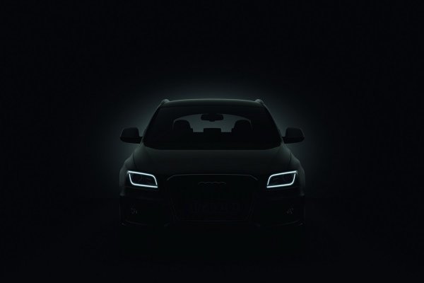 Audi q5 фары в темноте