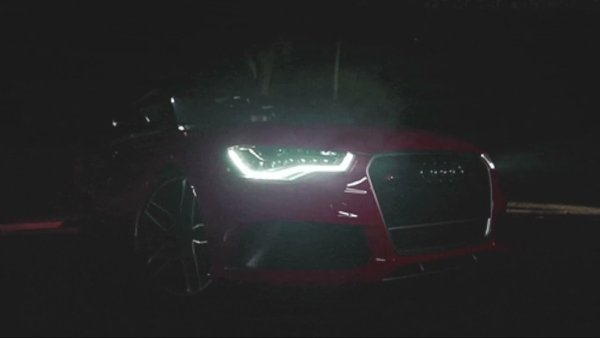 Фары Audi rs6 gif